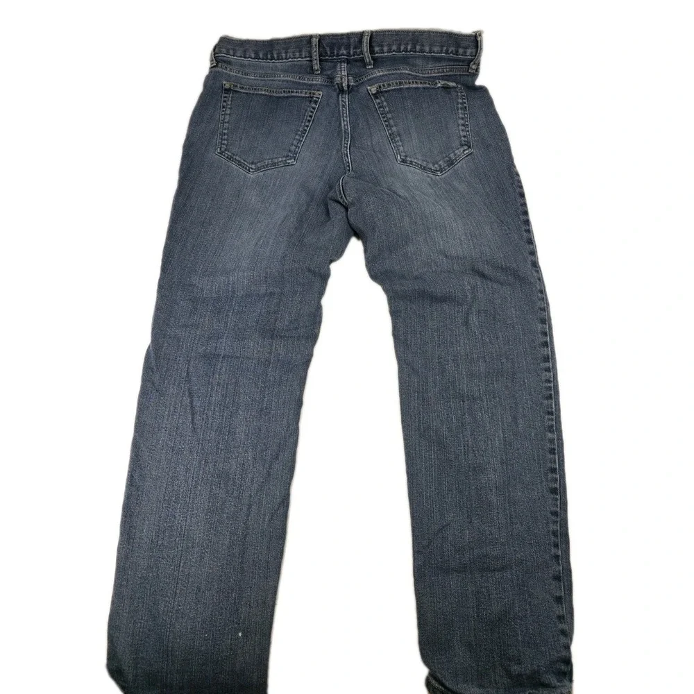 Eddie Bauer Womens Fleece Lined‎ Jeans 14 Dark Wash Winter Warm Straight Leg